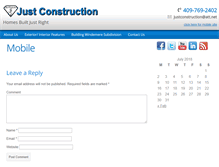 Tablet Screenshot of justconstructiontx.com